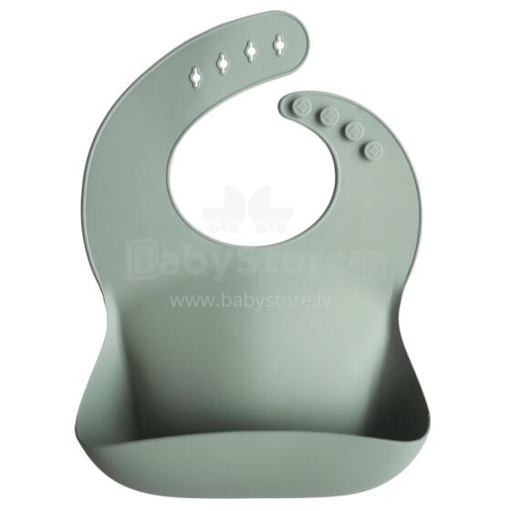 Mushie Silicone Bib Art.2500031 Blue  Kūdikio seilinukas pagamintas iš 100 % aukštos kokybės silikono