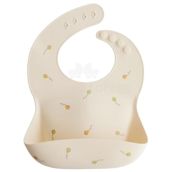 Mushie Silicone Bib Art.101968 Kūdikio seilinukas pagamintas iš 100 % aukštos kokybės silikono