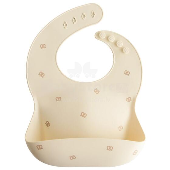 Mushie Silicone Bib Art.101736 Kūdikio seilinukas pagamintas iš 100 % aukštos kokybės silikono