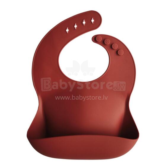 Mushie Silicone Bib Art.2500152 Raw Kūdikio seilinukas pagamintas iš 100 % aukštos kokybės silikono