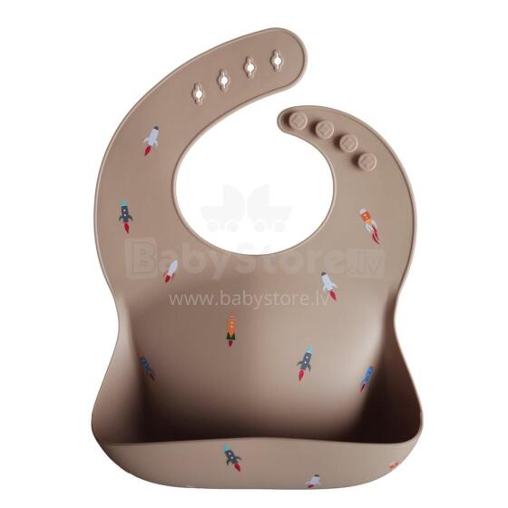 Mushie Silicone Bib Art. 2500155 Kūdikio seilinukas pagamintas iš 100 % aukštos kokybės silikono