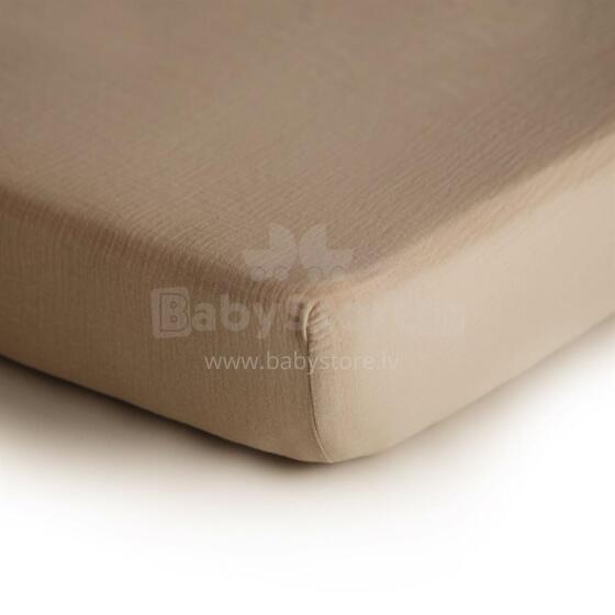 Mushie Crib Cotton Sheet  Art.2216075 Fog