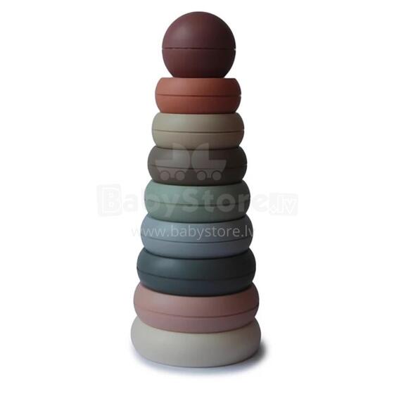 Mushie  Ringtower Art.2420230  Vaikų piramidė
