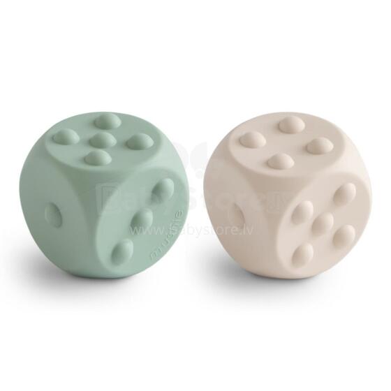 Mushie Dice Press Toy Art.100218 Silikoninis barškutis (100 % natūralus)