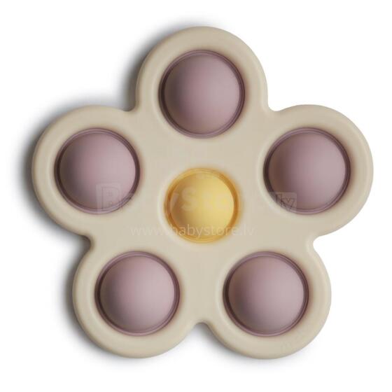 Mushie Flower Press Toy Art.2830476 Silikoninis barškutis (100 % natūralus)