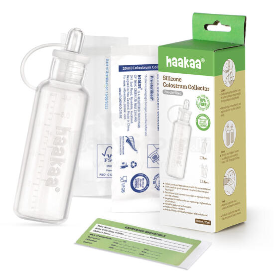 Haakaa Silicone Colostrum Collector  Art.MHK157 Specialus maitinimo prietaisas vaikams, turintiems valgymo sutrikimų