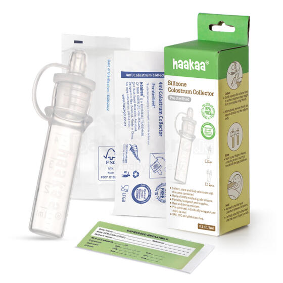 Haakaa Silicone Colostrum Collector  Art.MHK140 Specialus maitinimo prietaisas vaikams, turintiems valgymo sutrikimų