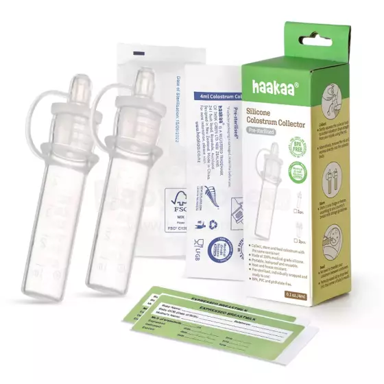 Haakaa Silicone Colostrum Collector  Art.MHK142 Specialus maitinimo prietaisas vaikams, turintiems valgymo sutrikimų