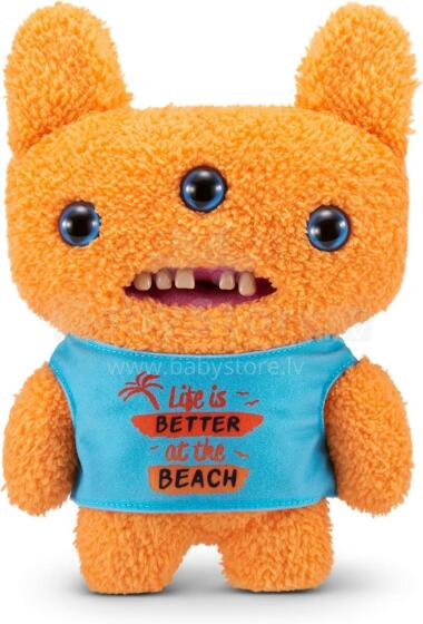 Fuggler Vacay Vibes by ZURU juokingas bjaurus monstras, pliušinis kolekcinis žaislas – Reek-O - orange, vaikiškas minkštas žaislas