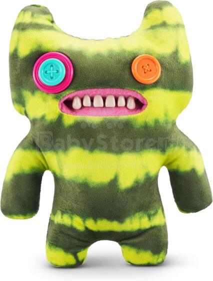 Fuggler Laboratory Misfits by ZURU juokingas bjaurus monstras, pliušinis kolekcinis žaislas – Indecisive Monster - žalia ir geltona, vaikiškas minkštas žaislas