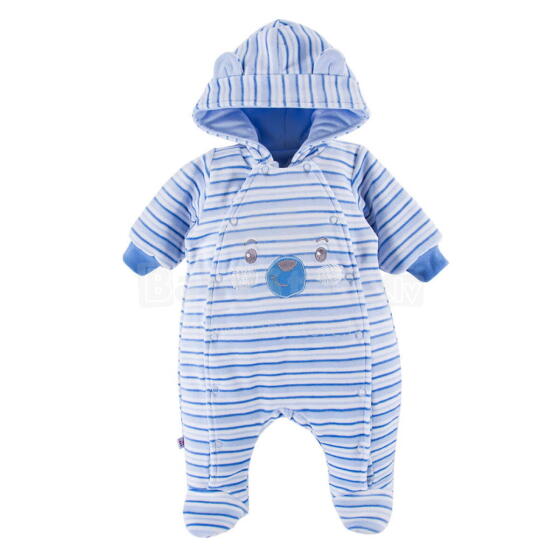 EWA 758477 RUN&FUN Velour Baby Overall Blue 68