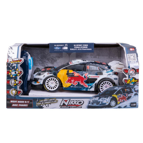 NIKKO RC automobilis su LED M-Sport Ford Puma #16 Formaux, 1:18
