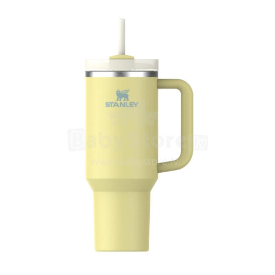 Termosinis puodelis su šiaudeliais The Quencher H2.O FlowState Tumbler 1,18L pomelo geltonai žalias