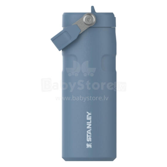 Termosas su šiaudeliu &bdquo;The IceFlow Bottle Flip Straw 2.0&ldquo; 0,47 l mėlynai violetinis