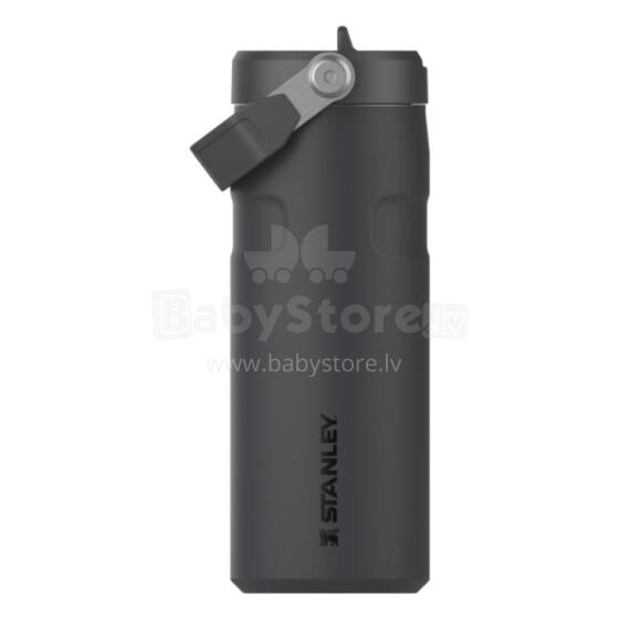 Termosas su šiaudeliu &bdquo;The IceFlow Bottle Flip Straw 2.0&ldquo; 0,47 l, juodas, 2.0