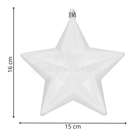 Kalėdinis dekoratyvinis žvaigždės formos papuošimas, Springos CA1382, 15 cm