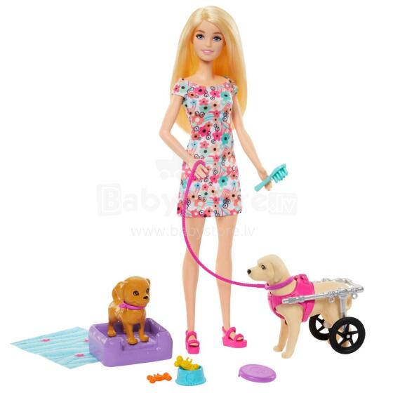 Barbie® nukk abiratastega koeraga