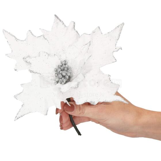 Kalėdinė dekoracija – poinsetijos žiedas Springos CA0720, 26 cm