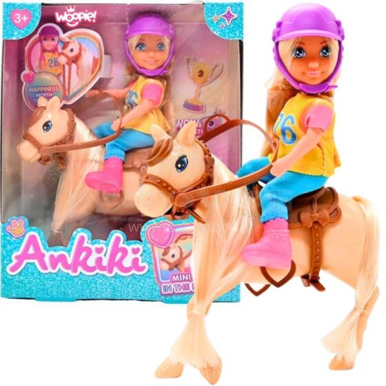 WOOPIE ROYAL Lėlė Raitelė su Arkliu Rinkinys