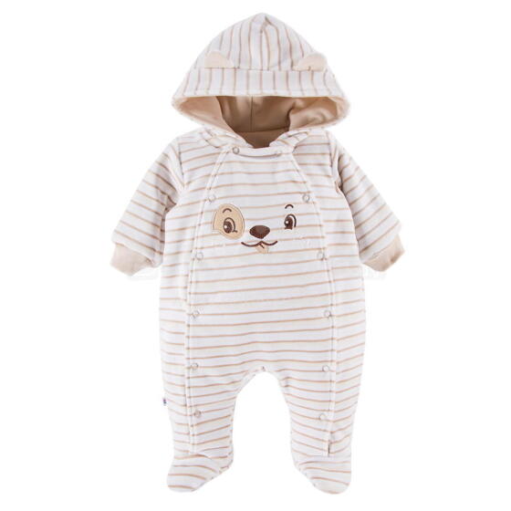 EWA 758538 RUN&FUN Velour Baby Overall Beige 62