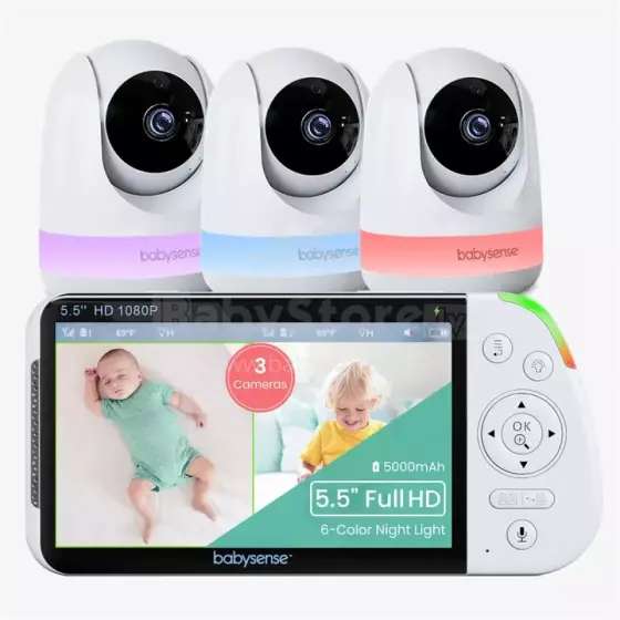 Babysense Video Baby Monitor Max View Pro Art.268711 Vaizdo auklė su LCD ekranu