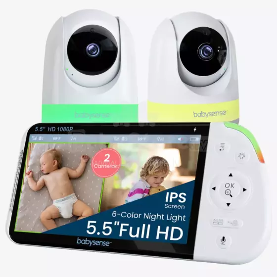 Babysense Video Baby Monitor Max View Pro Art.268721 Vaizdo auklė su LCD ekranu