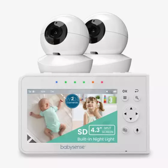 Babysense  Video Baby Monitor with 2 Cameras Art.V43 Vaizdo auklė su LCD ekranu