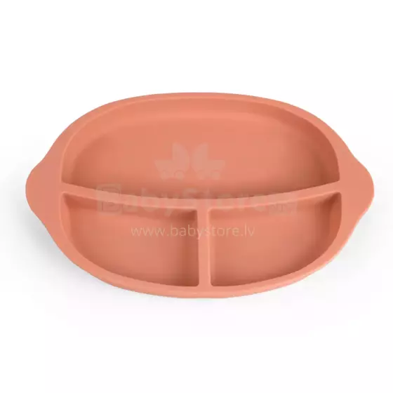 Haakaa Silicone Divided Plate Art.UTE27-R Rust lėkštė