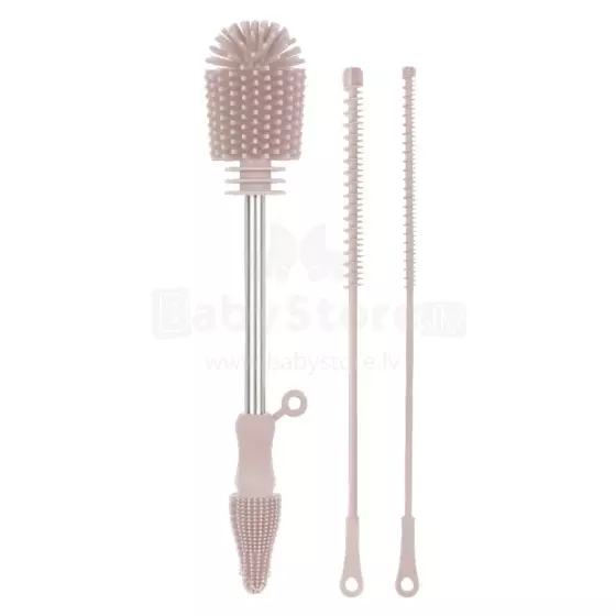 Haakaa Silicone Cleaning Brush Kit Art.BHK127-BH Blush Silikoninis šepetėlis buteliukams ir žindukams