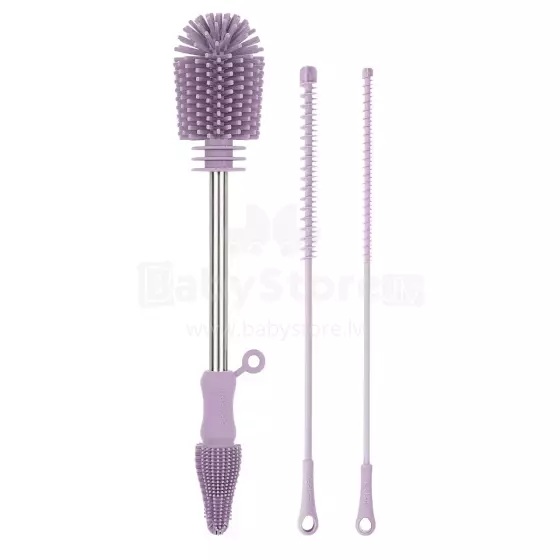 Haakaa Silicone Cleaning Brush Kit Art.BHK127-L Lavender Silikoninis šepetėlis buteliukams ir žindukams