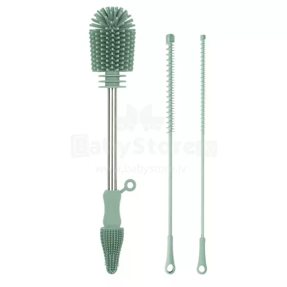 Haakaa Silicone Cleaning Brush Kit Art.BHK127-GR Green Silikoninis šepetėlis buteliukams ir žindukams