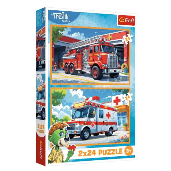 TREFL 34447 Dėlionė 2x24 Džiaugsmo šalyje