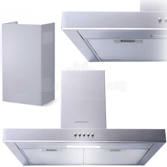 Virtuvinis gartraukis 60 cm Berdsen BE-60A-T1 INOX