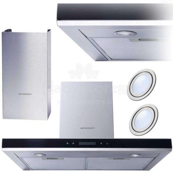 Virtuvinis gartraukis 60 cm Berdsen BE-60A-T2 INOX
