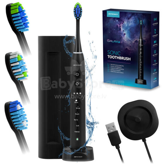 Berdsen Galaxy Black Sonic dantų šepetėlis