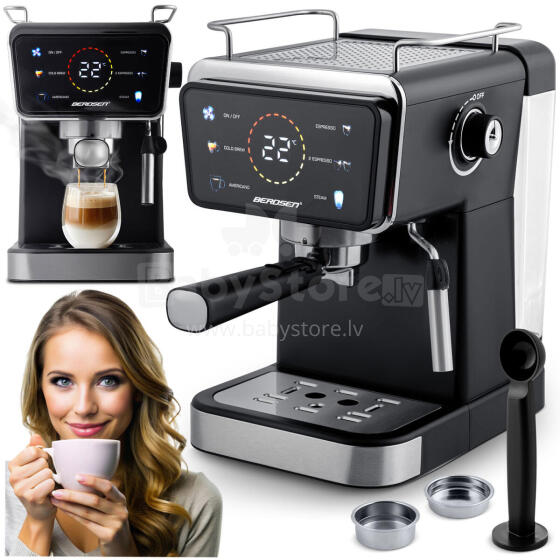 Berdsen BD-771 Juodas Espresso Kavos Aparatas 20 Bar