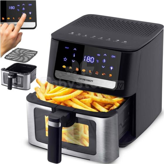 Be aliejaus keptuvė Oro keptuvė 6.5l Berdsen 1700W BD-655 juoda