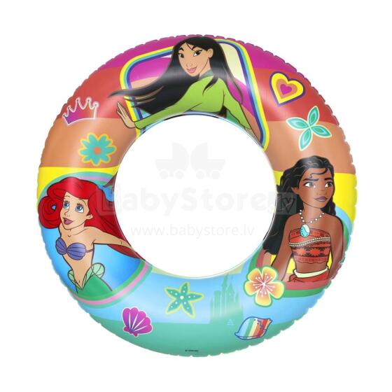 Plaukimo žiedas 56 cm Disney Princesė Bestway 91043