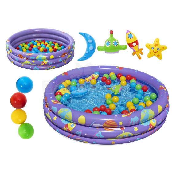Pripučiamas baseinas 102 x 25 cm Bestway 52466