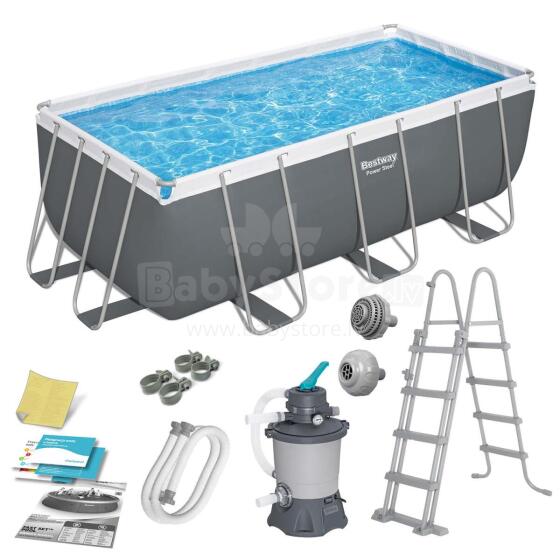 Sodo rėmo baseinas 412 x 201 x 122 cm 10in1 BESTWAY 56457N