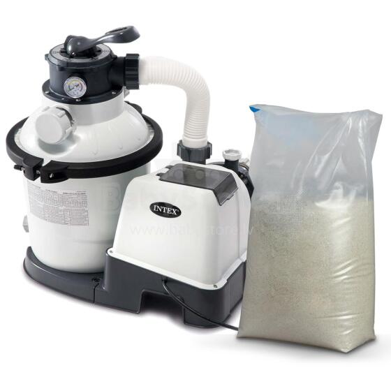 Smėlio filtravimo siurblys 5700 l/h INTEX 26644 + 25 kg smėlio