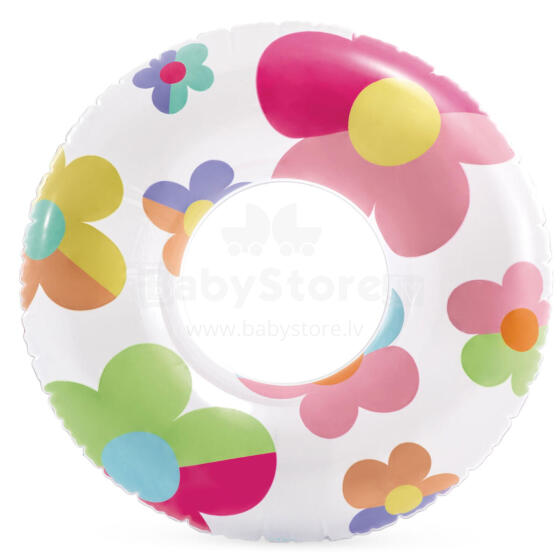 Plaukimo žiedas Gėlės 81 cm INTEX 59259