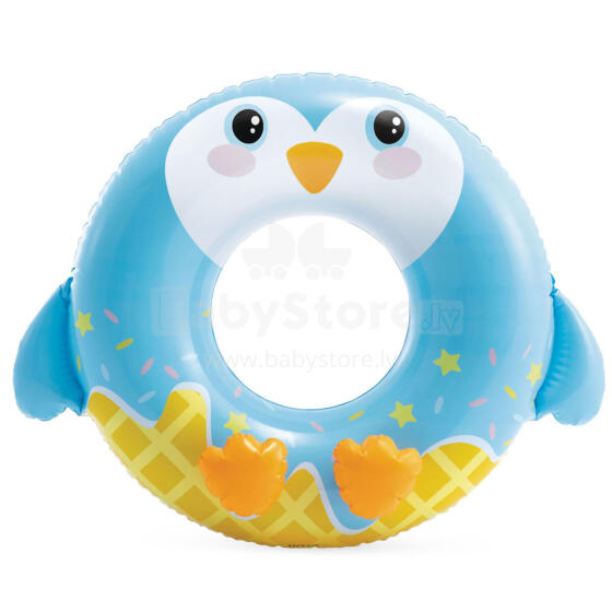 Pingvinas Plaukimo Žiedas 81 cm INTEX 59266