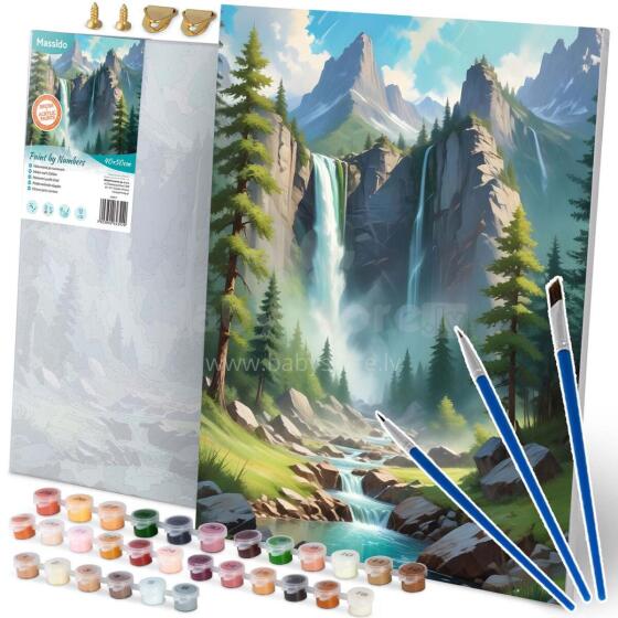 Paveikslas pagal numerius 40x50 cm Massido kalnų peizažas