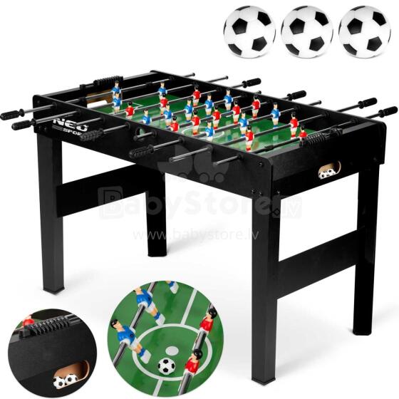 Neosport stalo futbolo stalas 118x61x79 cm NS-805 juodas