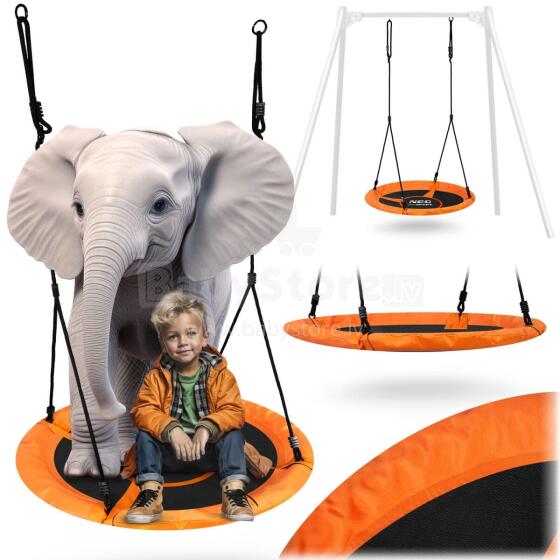 Gulbės lizdo sūpynės Swingo XXL oranžinės 95 cm