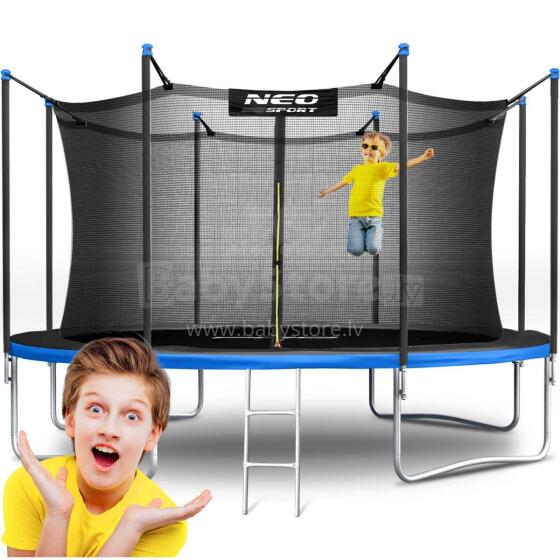 12ft/374cm Garden Trampoline with Safety Net and Ladder Neo-Sport