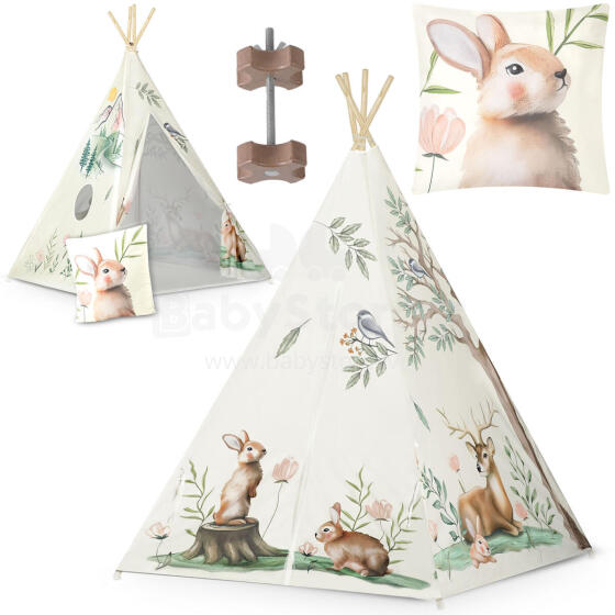 Nukido tipi palapinė vaikams - smėlinė