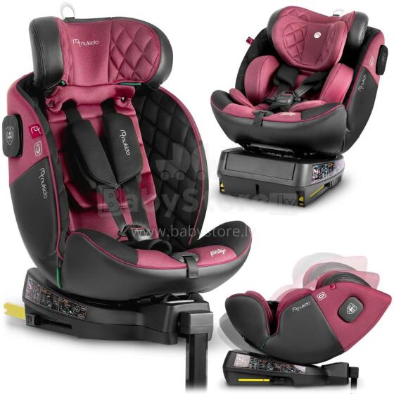 Nukido Prestige linijos automobilinė kėdutė Juoda-Rožinė 0-36 kg ISOFIX