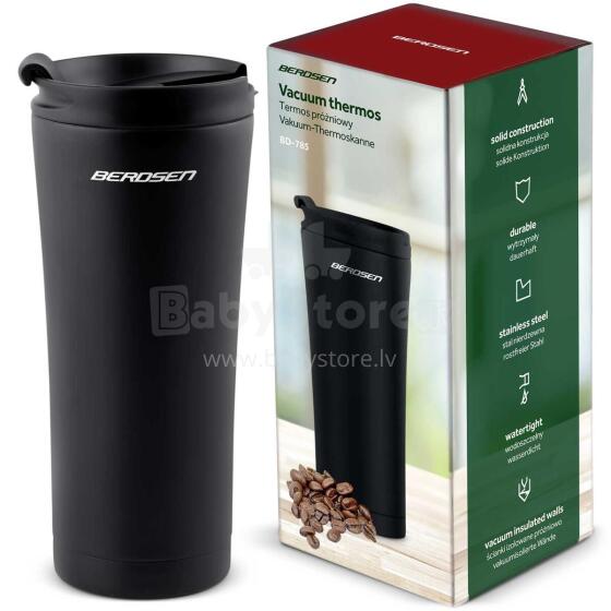 Vakuuminis butelis 470 ml BD-785 juodas